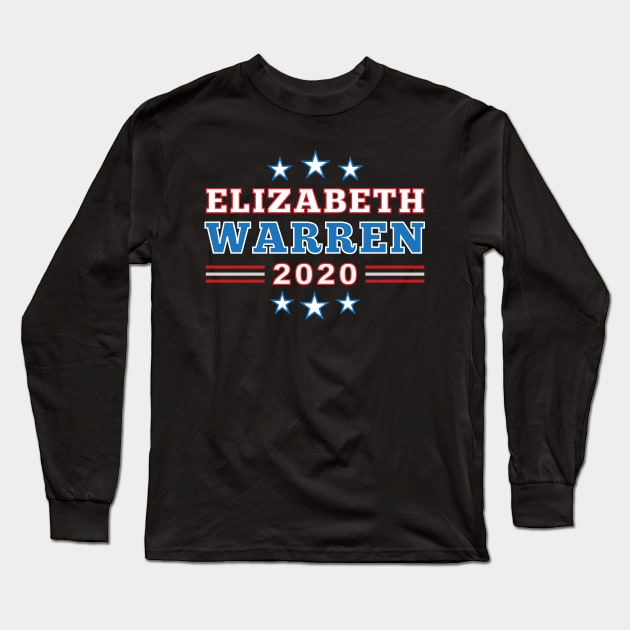 Democrat Elizabeth Warren for President 2020 Campaign Long Sleeve T-Shirt by Elvdant